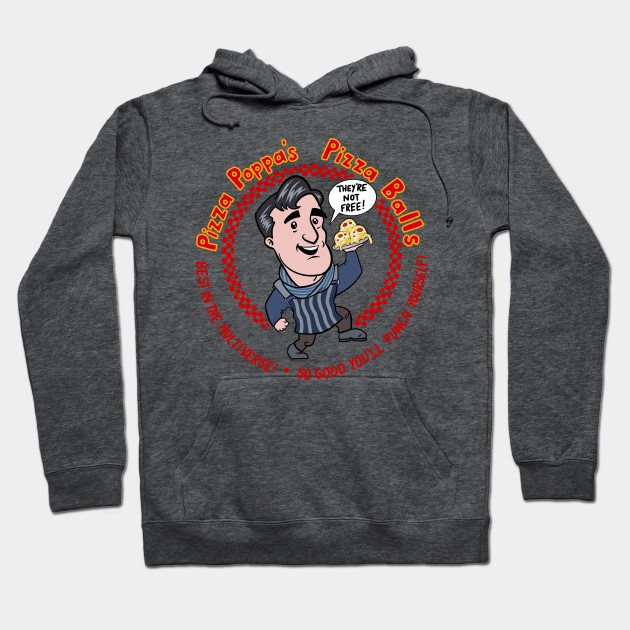 Pizza Poppa Hoodie by Dreamfalling Studios